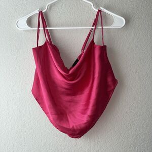 Japra Small Made In India Pink Crop Top Tie Back Festival Barbie Core Night Out